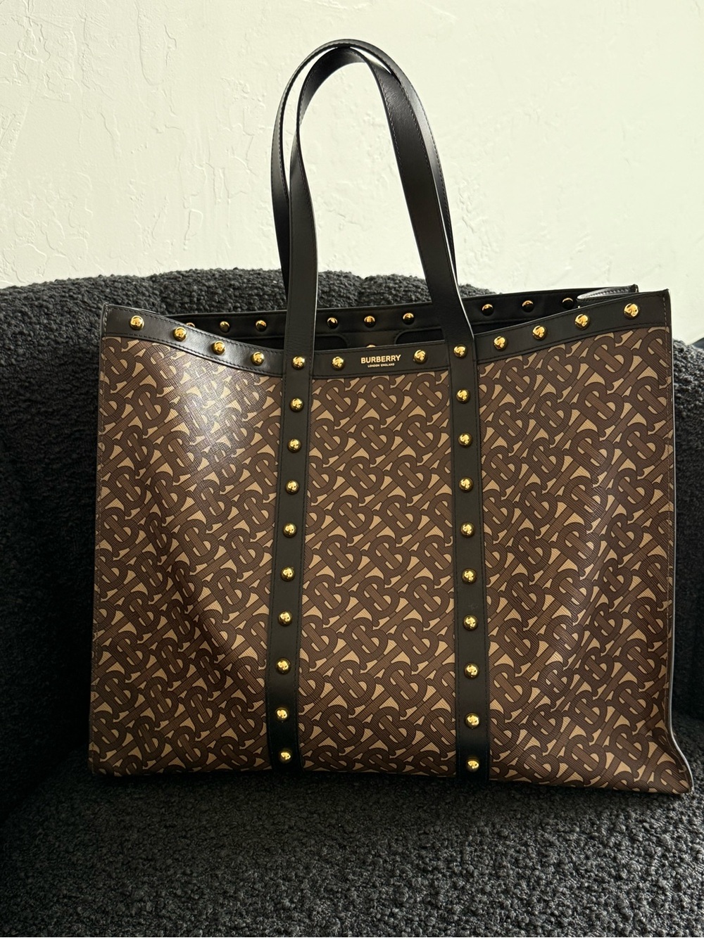 Burberry TB Monogram Studded Book Tote - Picture 7 of 8